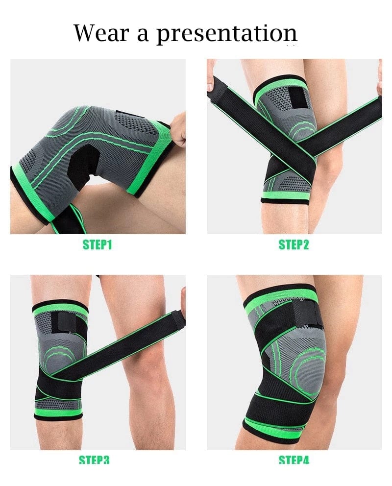 1/2 PCS Men Women Knee Support Compression Sleeves Joint Pain Arthritis Relief Running Fitness Elastic Wrap Brace Knee Pads With