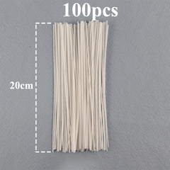 8-20cm 100 PCS Candle Wicks Smokeless Wax Pure Cotton Core for DIY Candle Making Pre-waxed Wicks Party Supplies