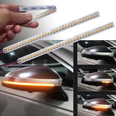 Car Mirror Indicator Lamp DRL Streamer Strip Flowing Turn Signal Lamp LED Car Light Source Turn Signals For Cars