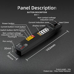 Digital Clamp Meter Fork DC AC 100A Smart Ammeter Pliers T-RMS Current Auto Multimeter Voltage Ohm Electrical Tester