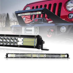 Slim led light bar 20 inch 10 inch Spot Flood Combo Beam led bar For SUV 4X4 Off Road LED Work Lamp 12V 24V Auto Driving Light