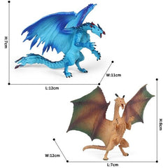 Hot Realistic Mythical Animal Model Dragon Figurines Simulation Monster Warcraft Firehawk Action Figure Children Colection Toys