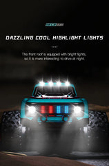 Model RC Car With LED Light 2WD Off-road Remote Control Climbing Vehicle Outdoor Cars Toy Gifts for Kids