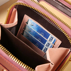 Soft Leather Women's Bag Touch Screen Mobile Bags Wallets Fashion Women Bags Crossbody Shoulder Strap Handbag Coin Purse