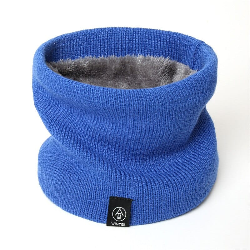 2022 New Neck Scarf Winter Women Men Solid Knitting Collar Thick Warm Velveted Rings Scarves High Quality Allmatch Muffler