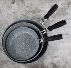 Stone Frying Wok Pan Non-stick Ceramic Pot Induction Fryer Steak Cooking Gas Stove Skillet Cookware Tool for Kitchen Set