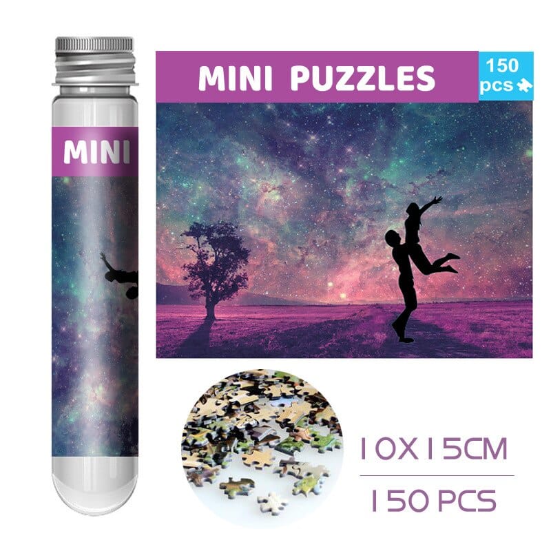 150 Pieces Mini Test Tube Puzzle Oil Painting Jigsaw Decompress Educational Toy for Adult Children Creative Puzzle Game Gift