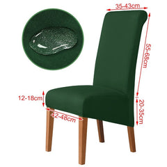 3 Sizes Waterproof Fabric Chair Cover Stretch Seat Chair Covers For Hotel Party Banquet Wedding Bar Chair Slipcovers Home Decor