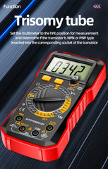 Digital Multimeter True RMS Handheld High Precision Tester NCV AC/DC Voltage Current Resistance Ohm Tool