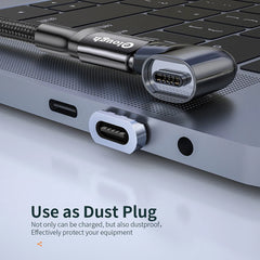 120W USB Type C To USB C Magnetic Adapter 90 Degree Fast Charging Magnetic Converter For Mac book iPad Pro Switch Samsung