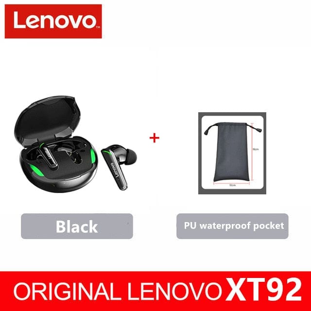 Lenovo XT92 TWS Gaming Earbuds Low Latency Bluetooth Earphones Stereo Wireless 5.1 Bluetooth Headphones Touch Control Headset