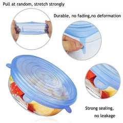 Silicone Cover Fresh-keeping Stretch Lid Reusable Airtight Cap Wrap Kitchen Accessories Refrigerator Storage