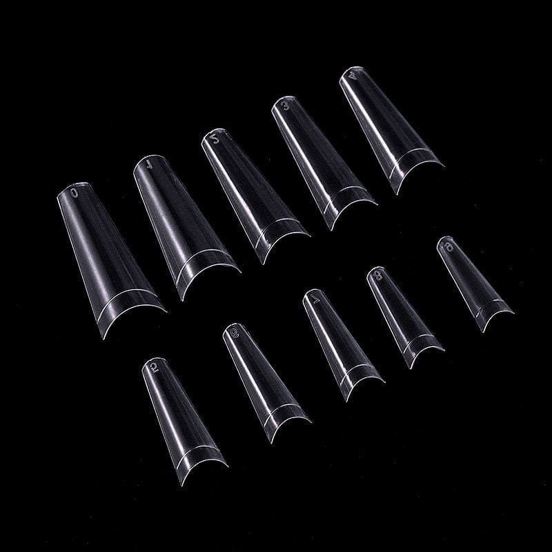 500pcs False Nail Art Tips French Natural Transparent Coffin False Nails Tips Acrylic UV Gel Nail Polish Manicure