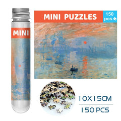 150 Pieces Mini Test Tube Puzzle Oil Painting Jigsaw Decompress Educational Toy for Adult Children Creative Puzzle Game Gift