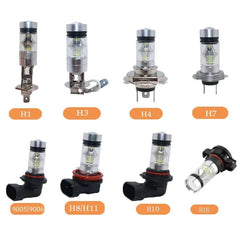 H11 H8 H10 9005 9006 H1H3 H7 H4 H16 Fog Lights Bulb 1100LM 6000K White light Car Driving Running Lamp Auto Leds DC 12V-28V