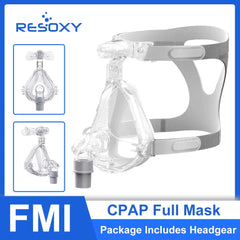 Full Face Mask CPAP Auto BiPAP CPAP Mouth Mask Medical Silicon Full Facial Mask With Headgear for Sleep Apnea Snoring