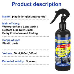 Plastic Restorer Back To Black Gloss Car Plastic Leather Restorer Car Cleaning Products Auto Polish And Repair Coating Renovator