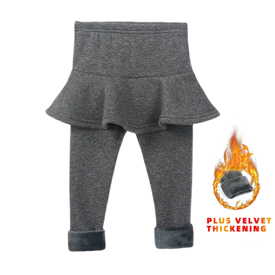 Solid Color Girls Pants Kids Leggings 2-10Y Children Clothing Autumn Cotton Leggings Warm Baby Girl Skirt-pants High Quality