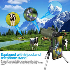 Telescope Portable Zoom HD 5000M Folding Long Distance Mini Powerful Telescope for Hunting Sports Outdoor Camping Travel