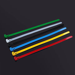 100PCS Reusable Cable Ties Self-locking Plastic Nylon Cable Tie Slipknot Cable Organizer Cable Tidy Lock Strap Zip Ties Binder