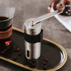 Manual Coffee Grinder Stainless Steel Hand Handmade Coffee Bean Burr Grinders Mill Kitchen Tool Home Grinders Coffee Accessories - Wowza