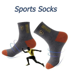 5 Pairs Mens Sports Socks Summer Leisure Sweat Absorbent Comfortable Thin Breathable