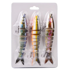 Wobbler Fishing Lure Multi Jointed 8 Segments 13.28cm/19g Artificial Hard Bait Plastic Fishing Tackle For Bass Pike