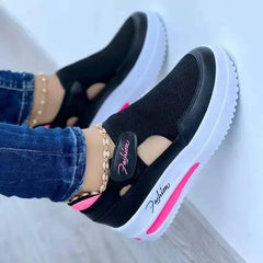 Red Casual Shoes Women Breathable Mesh Sandals Fashion Brand Summer Women Sandals Platform Vulcanized Shoes Femme New Sneakers