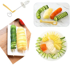 Potato BBQ Skewers For Camping Chips Maker potato slicer Potato Spiral Cutter Barbecue Tools Kitchen Accessories