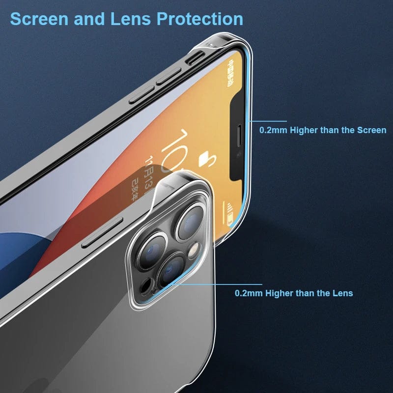 Iphone Case Slim Frameless Clear Phone  Transparent Plastic Back Cover
