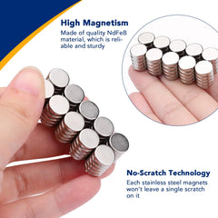 Disc Magnets for Fridge Powerful NeodymiumRare Earth Magnets ,DIY, Building, Scientific, Craft, and Office Magnets