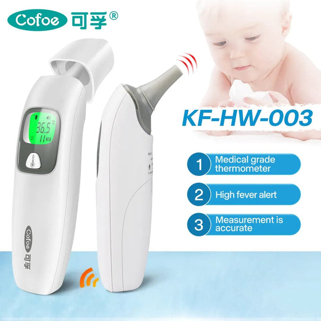 Digital Infrared Thermometer Forehead Ear Non-Contact medical Termometro LCD Body Fever Baby/Adult Temperature measure