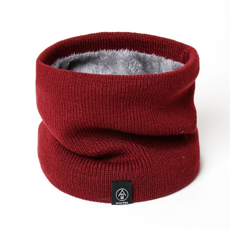 2022 New Neck Scarf Winter Women Men Solid Knitting Collar Thick Warm Velveted Rings Scarves High Quality Allmatch Muffler