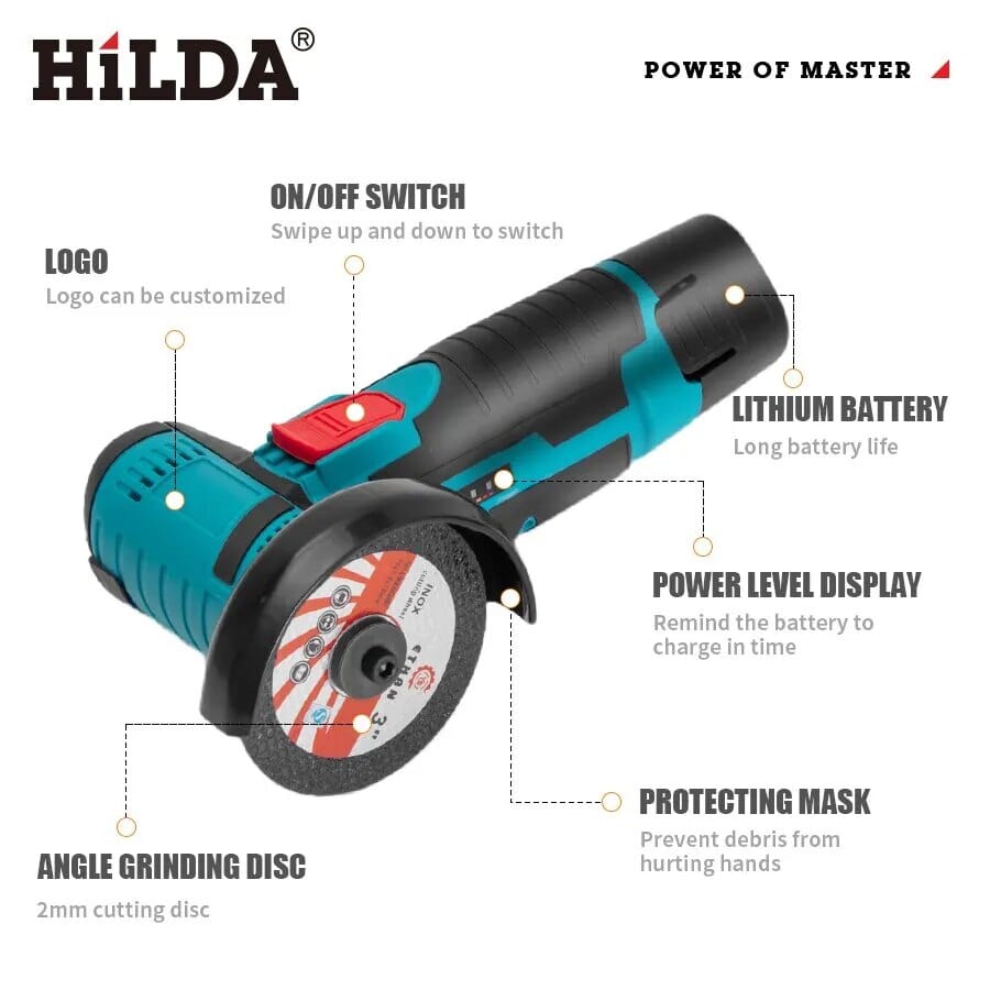 12v Mini Angle Grinder Rechargeable Grinding Tool Polishing Grinding Machine For Cutting Diamond Cordless Power Tools