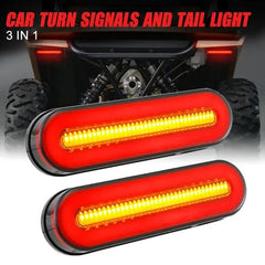 Car LED Tail Turn Lights Stop Flowing Turn Signal DRL Lamp 3 In 1 Brake Indicator Taillight For Truck Trailer ATV UTV 12V 24V