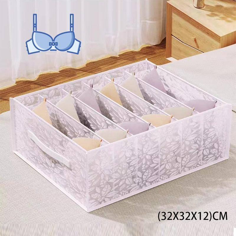 Jeans Compartment Storage Box Closet Clothes Drawer Mesh Separation Box Stacking Pants Drawer Divider Can Washed Home Organizer - Wowza