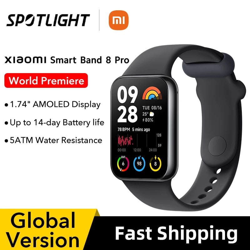 Xiaomi Smart Band 8 Pro 1.74” AMOLED display Built-in GNSS  Up to 14-day battery life Smart Band