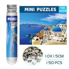 150 Pieces Mini Test Tube Puzzle Oil Painting Jigsaw Decompress Educational Toy for Adult Children Creative Puzzle Game Gift