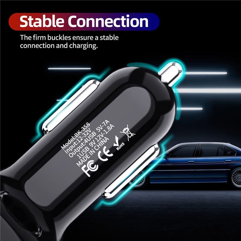 Car Mobile Phone Charger USB Charger  For Iphone 11Pro GPS Fast Charging Car-Charger Dual USB Charger For Xiaomi Huawei Tablet