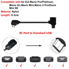 Data Cable OTG Remote Controller to Phone Tablet Connector USB TypeC IOS Extend for DJI Mavic MINI/2/3 Pro/SE/Pro/Air/Mavic 2/3