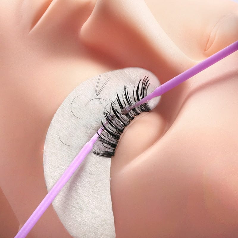 Disposable MicroBrush Eyelashes Extension  Individual Lash Removing Swab Micro Brush For Eyelash Extension Tools