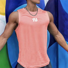 Gym singlet Vest High Quality mesh Shirt Sleeveless T-shirts Men Tank Tops basketball running Fitness Sports Vest men