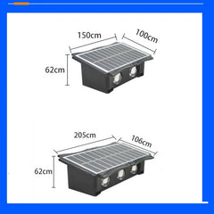 Solar Wall Lamp Outdoor Warm Light Waterproof Up And Down Luminous Lighting Balcony Yard Garden Decoration Lights Exterior Wall