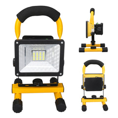 Floodlight 30W LED Portable Rechargeable Waterproof Spotlight Battery Powered Searchlight Outdoor Work Lamp Camping Lantern