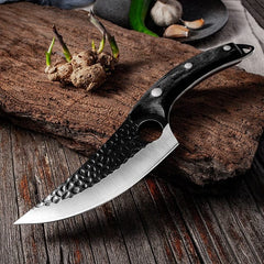 5.5" Meat Cleaver Hunting Knife Handmade Forged Boning Knife Serbian Chef Knife Stainless Steel Kitchen Knife Butcher Fish Knife - Wowza