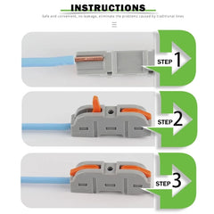 Quick Splicing Multiplex Butt Wire Connector Compact Electrical Cable Terminal Block Home Wiring Connectors Junction Box