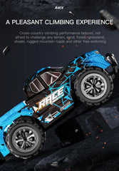 Model RC Car With LED Light 2WD Off-road Remote Control Climbing Vehicle Outdoor Cars Toy Gifts for Kids