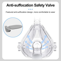 Full Face Mask CPAP Auto BiPAP CPAP Mouth Mask Medical Silicon Full Facial Mask With Headgear for Sleep Apnea Snoring