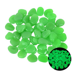 25/50pcs Glow in the Dark Garden Pebbles Glow Stones Rocks for Walkways Garden Path Patio Lawn Garden Yard Decor Luminous Stones