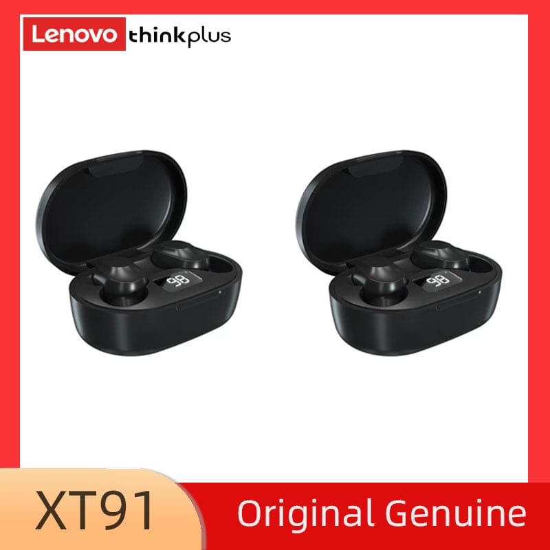 Lenovo Original XT91 Wireless Bluetooth Headphones AI Control Gaming Headset Stereo bass With Mic Noise Reduction TWS Earphone